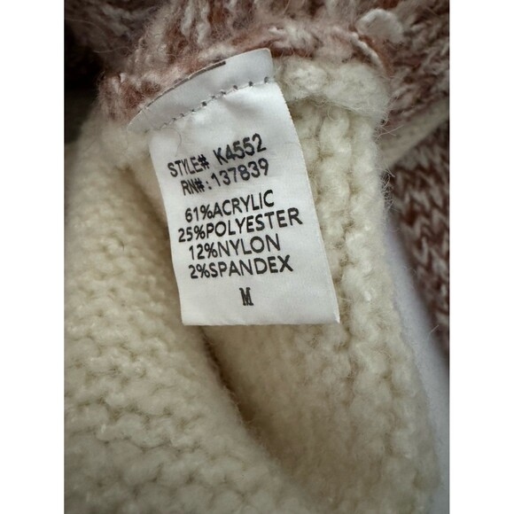 LUNA IVY ANTHROPOLOGIE DOEN STYLE CHUNKY COLORBLOCK CARDIGAN medium nwot - Picture 4 of 5